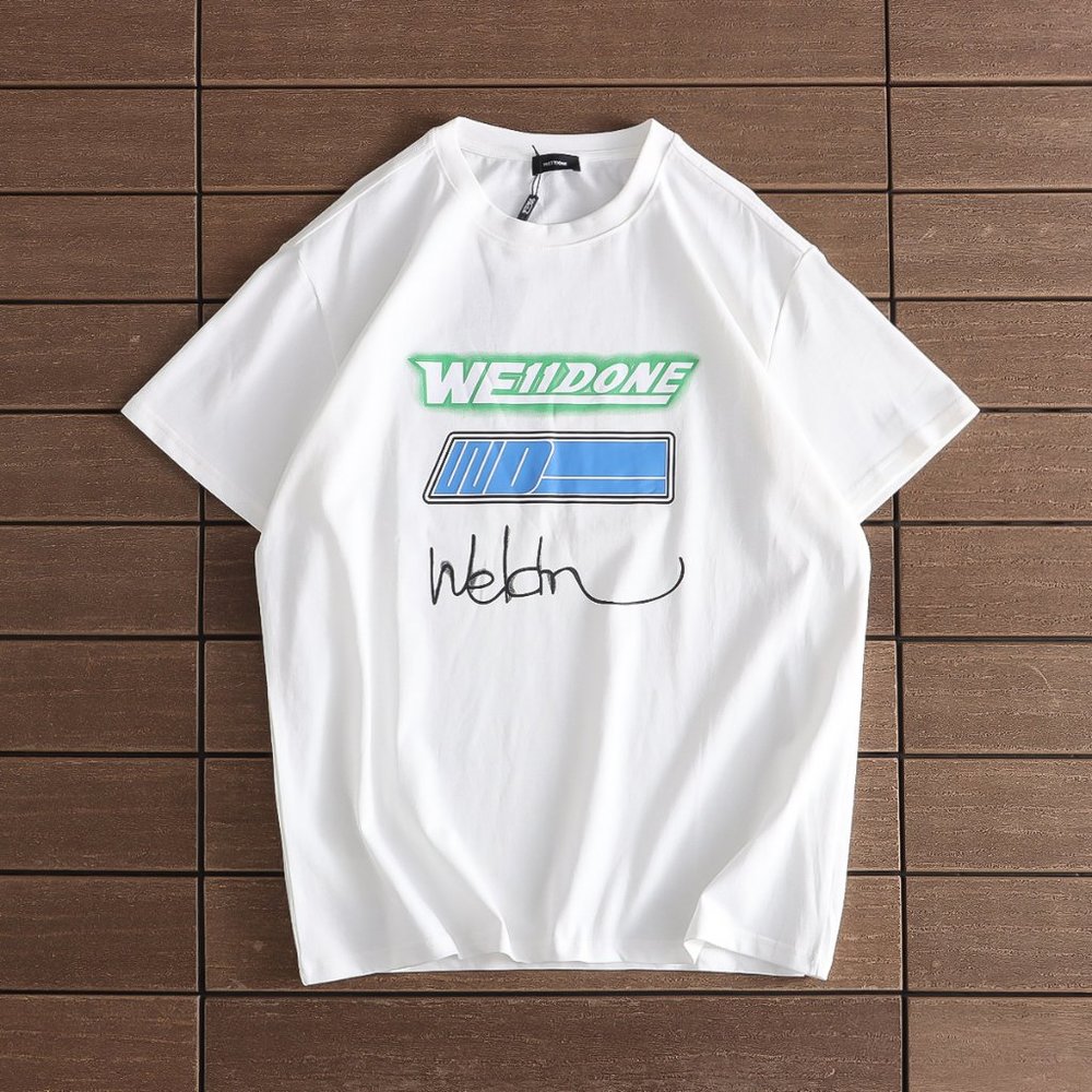 We11 Done Colorful Letter Signature Logo Print Short Sleeves